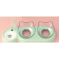 Snail Bowl Cat Bowl Automatic Pet Feeder Drinking Fountain Cat Dog Bowl Cat Bowl Supplies Water Bowl 1Pcs žalia