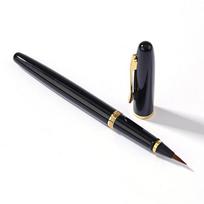 Pen-Style Calligraphy Brush Set: Soft Tip Fountain Pen in Gift Box for Regular Script, Sutra Copying, and Business Gifts. beige