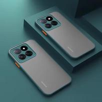 Shockproof Armor Case For Xiaomi Mi 14T 15T 13T 11T 12T Pro Funda For Mi 13 14 12 11 Lite 5G Matte Bumper Protection Phone Cover For Mi 14T Pro gray