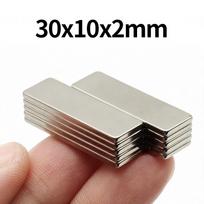 Super Powerful Block Neodymium Magnet With double-sided adhesive Magnet N35 Strong Permanent Magnetic imanes Fridge Magnet 10piece