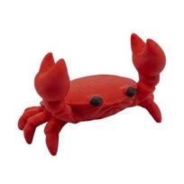 3D Printed Crab Pen Holder Cute Portable Cartoon Crab Desk Organizer Practical Home red