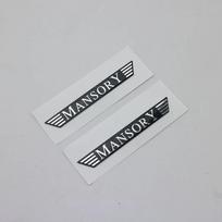 3D MANSORY Emblemos Lipdukai Automobilio Galinės Uodegos Interjero Ženklelis Vandeniui Atsparūs Prabangių Automobilių Tiuningo Dekoro Lipdukai