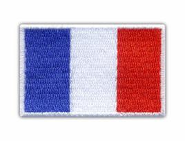 Patchion Flag of France - Self-Adhesive Backing - Embroidered Patch/Badge/Emblem