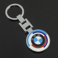 Metal Round Car Keychain Emblem KeyRing Pendant For BMW E46 E90 E60 F30 F10 E39 E36 F20 G30 G20 E87 E92 E91 E30 F11 F31 X1 X2 X3 fsbm73 gray