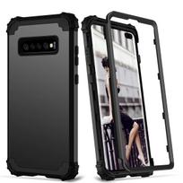for Samsung Galaxy S20 S10 S9 S8 Plus Note 9 Case Full-Body Cover 3 in 1 Hybrid Hard PC & Soft Silicone Heavy Duty Rugged Bumper For Galaxy S10 Plus gray