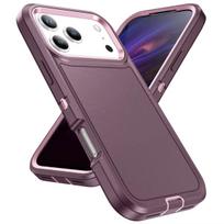 Heavy Duty Armor Shockproof Phone Case for IPhone 17 Air 16E 16 15 14 13 12 11 Pro Max XS X XR 7 8 Plus PC+TPU Protective Cover iPhone Air violetinė