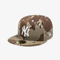 New Era Yankees Basic Size Cap Camo 14561926 BROWN/734 gray