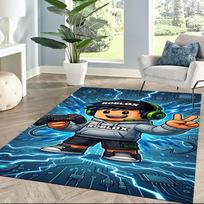 Roblox 248 Kilimas Puikiai tinka svetainėms Bendrabučiams Žaidimų kambariams Prieangiams Neslystantis Kilimas Biurų Dekoravimas Dovana Šventėms 80cmx120cm