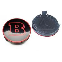 4Pcs 75mm Brabus Logo Car Emblem Wheel Center Hub Cap Accessories AMG BDFFGJ5 Apple  For Mercedes Benz W204 GLA GLC CLA W205 W203 W206 75mm&1 Set (4Pcs)