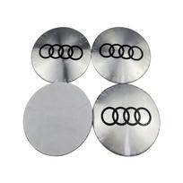 56/60/65/75mm 4pcs Car Wheel Center Hub Cap Badge Logo Sticker Audi A6 A3 A4 A5 A6 Q2L Q3 Q5 Q7 Q8 R8 S4 S8 S7 RS5 RS8 RS6 56MM