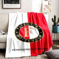 Feyenoord tema Personalizuoti lauko flaneliniai pledai Minkšti ir tinkami visiems sezonams Puikiai tinka sofoms, lovoms ir stovyklavimui 80cmx120cm red
