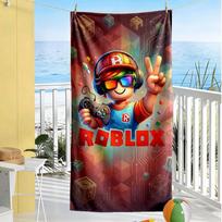 Roblox Beach Towel Super Soft & Absorbent Comfortable Lightweight 70cmx140cm(27x55inch)