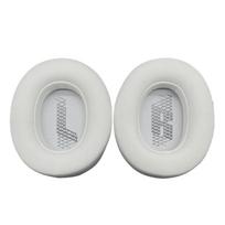 1 pora pakaitinių ausų pagalvėlių baltymų odos ausinių pagalvėlės, skirtos JBL LIVE 770NC belaidėms ausinėms balta
