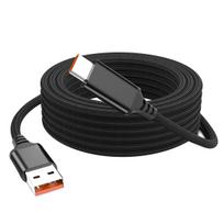 5A USB Type-C laidas Greitas įkrovimas 1M 2M 3M 5M 8M Prailginimo duomenų laidas 3C Elektroninio prietaiso įkrovimo laidas telefonui, kamerai, žaidimų įrenginiui 3m black