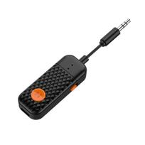 2 In 1 Bluetooth 5.4 Audio Transmitter Receiver 3.5mm AUX Jack Airplane Hifi Stereo Wireless Adapter Mic For TV Car Kit Speaker PC Headphone gray