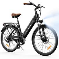 iScooter Ucity S 35KM/H Suaugusiųjų elektrinis dviratis 350W variklis 36V13Ah baterija Elektrinis dviratis 26 *1.95  padangos Visureigis Miesto elektrinis dviratis Ucity S Black 35KM/H juoda