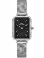 Zegarek Damski Daniel Wellington Quadro Silver Mesh Dw00100667 + Box (Zw519K) black