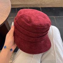 Japanese Retro Equestrian Hat Suede Duck Tongue Beret Women'S Casual Versatile Spring And Autumn Octagonal Hat Shows Small Face M（56-58cm） pink