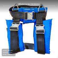 Bungee Saugos Diržas, Batuto Diržas, Reguliuojama Lauko Įranga 3 Kabliukai Juodas M 3-Hook Blue M
