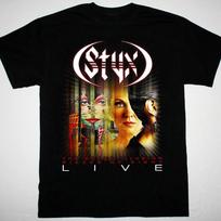 Styx band album poster Black T-shirt Unisex All sizes S to 5Xl XX135 Unisex T-Shirt XXXL brown