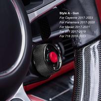 For Porsche Cayenne/Panamera 2017-2025 Macan/911/718 2016-2024 Taycan 20-25 Multicolour Steering Wheel SC Ejection Knob Button A Electroplating Gun