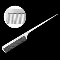 Ultra-thin Hairdressing Styling Comb Silver Metal Barber Comb Professional Anti Static Comb  Men 1