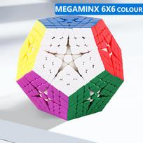 Sengso Megaminx 6X6 Greičio kubas, Be lipdukų dodekaedro dėlionės kubas, Didelio sunkumo smegenų mankšta suaugusiems ir paaugliams kubistams