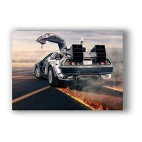 Klasikinio filmo „Atgal į ateitį“ automobilio plakatai Meno tapyba Drobės plakato spausdinimas Paveikslas Modernus namų dekoras Dažai Be rėmo 50*70cm No Frame
