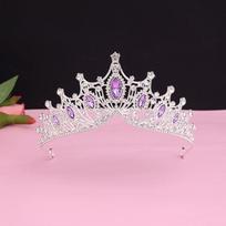 Vaikų auksinis princesės karūnos plaukų segtukas - miela gimtadienio dovana ir elegantiška šventinė plaukų juosta white