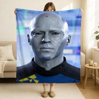 Game Detroit Become Human Blanket Soft and Skin Friendly For Couch Bed Napping Bedspread All Seasons Comforter 75x90cm gray