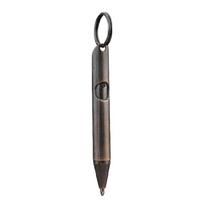 Retractable Ballpoint Pen Writing Pen Keychain Pendant Travel Pen 1.0mm Pocket Pen Brass Pen Gift Pen juoda