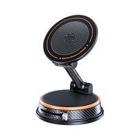 Magnetic Car Phone Holder with Air Freshener 360 Adjustable Car Mount Vacuum Suction for IOS System Cell Phone 17 16 15 oranžinė