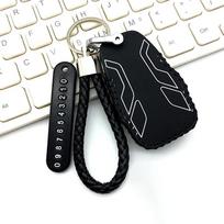 Leather For Voge Sr4Max Sr4 Max 350 Ds900X Motorcycle Key Case Cover Fob Keychain Housing Ring Accessories black