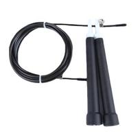 3M Speed Skipping Rope Adjustable Tool Fitness Exercise Workout Steel Cable black