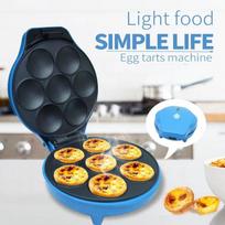 220V Mini Breakfast Cake Bread Maker Donut Egg Tart Machine Double-sided Heating Electric Baking Pan Light Food Non-stick rožinė
