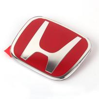 Automobilio priekinės ir galinės emblemos lipdukas priekinėms grotelėms, priedas Honda Civic FIT Accord Prelude CRV 5-osios kartos Mugen City CRZ CRX Jazz HRV Pilot CR1 92mm x 75mm red