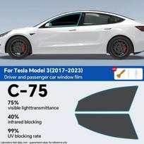 Pre Cut Window Tint Film For Tesla Model 3 2020 2021 2022 2023 2024 Highland TPU Car Sticker Privacy Auto Glass Protection Front 75 percent
