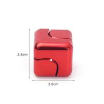 Metal Cube Spinner Fidget Toy 3D Puzzle Gear Gyro Fingertip Sensory Toy Anti-Stress Relief Educational Relaxing Gadget