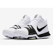 Nike Kyrie 3 'Cookies Cream' (Unisex) White / Black-Volt Basketball Shoes 917724 100 42.0 white