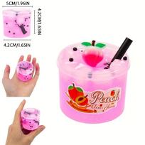 A5-2.37Oz Clear Jelly Cube Crunchy Slime Kit Soft Watermelon Stretchy Non-Sticky Diy Crystal Mud Charms Slime Party Favors Gifts