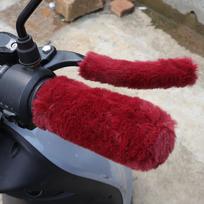 Handlebar Simulated Plush Warm Covers Universal Anti-Slip Motorcycles Electric Vehicles Bike Handlebar Grip Winter Cover