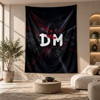 Decorative Tapestry,Depeche Mode Printed Wall Art, Lightweight Wall Hanging For Bedroom Background 100cmx150cm beige