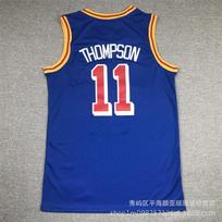 Embroidered Golden State Warriors Basketball Jersey Klay Thompson 11 Mens Sports Fan Apparel Small white