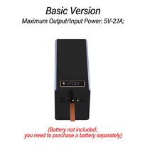 40 Cells 18650 DIY Power Bank Case Kit Detachable No Soldering 22.5W Fast Charge Digital Display Shell Without Battery Wireless juoda