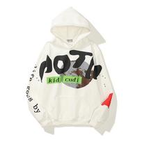 Kanye West Letter putplasčio vilnos megztinis Vyriškas ir moteriškas Retro negabaritinis gobtuvas Harajuku High Street megztinis megztinis M white