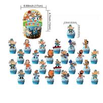 Cartoon Dog Man Theme Balloon Birthday Party Decoration Sherlock Dog Party Supplies Tableware Sets Popcorn Box Banner Plates 12INCH blue