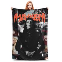 Lady Gaga Mayhem Naujas Albumas Muzika Flanelinės Pledai Pledai Lovai Kelionėms Itin Minkštas Antklodė 75x90cm gray