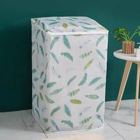 High Quality PEVA Print Washing Machine Cover Front Load Universal Waterproof Cover Top Load Dust Proof Cover white