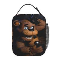 FNAF At Freddys Accessories Insulated Lunch Bag For Picnic Storage Food Boxes Leakproof Cooler Thermal Lunch Boxes Option 1 black