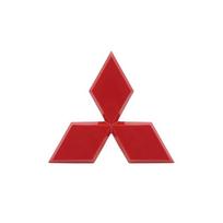 For Mitsubishi Outlander Ralliart Lancer ASX Pajero Delica EVO Car Badge Front Grille Rear Trunk Hood Lid Logo Emblem Accessorie YE3 9x7.8cm